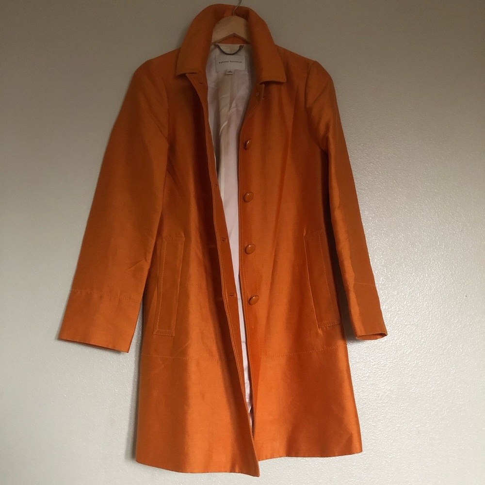 Banana Republic Orange Coat Size S